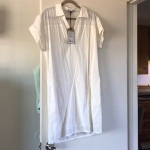 White collared dress